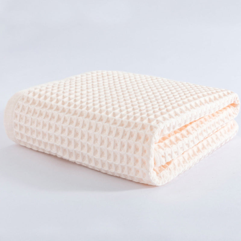 Cotton Waffle Bath Towel | Textured, Quick-Dry