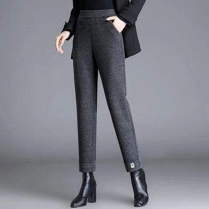 Alba Women's Trousers - fabric and finish detail
