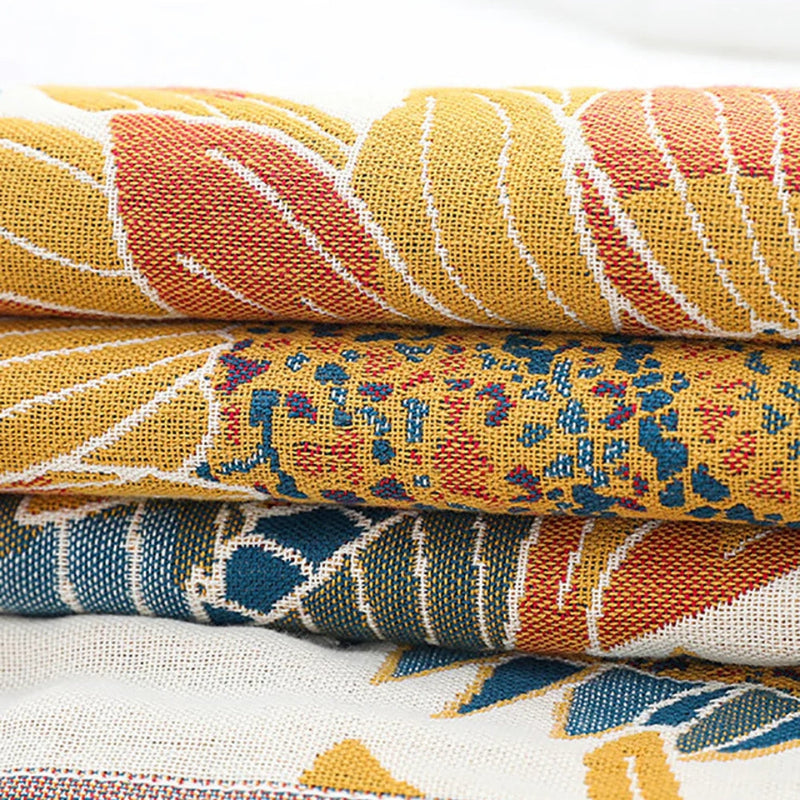 Cotton Bath Towel | Sunflower Jacquard