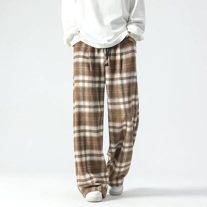 Nora Women's Plaid Joggers - front view