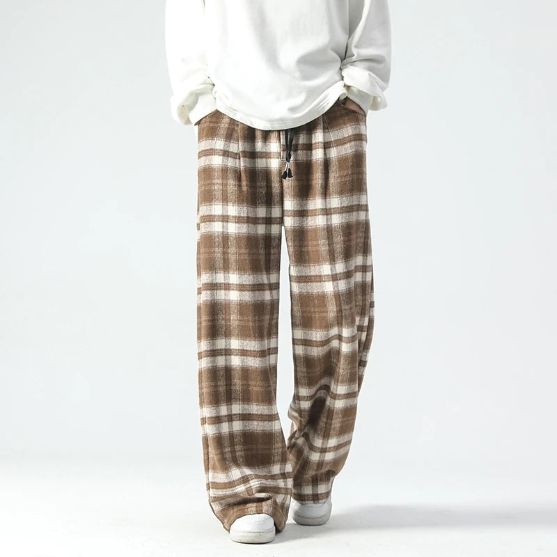 Nora Women's Plaid Joggers - front view