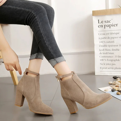 Winona Women's Block Heel Ankle Boots - full-length view