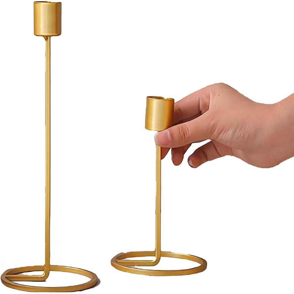 Golden Boho Metal Candle Holder
