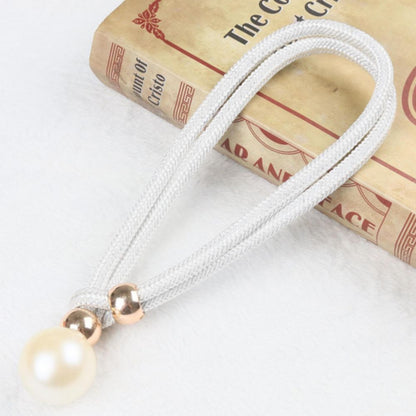 Lustrous Pearl Curtain Tie Backs | Faux Pearl, Adjustable 2-Pack