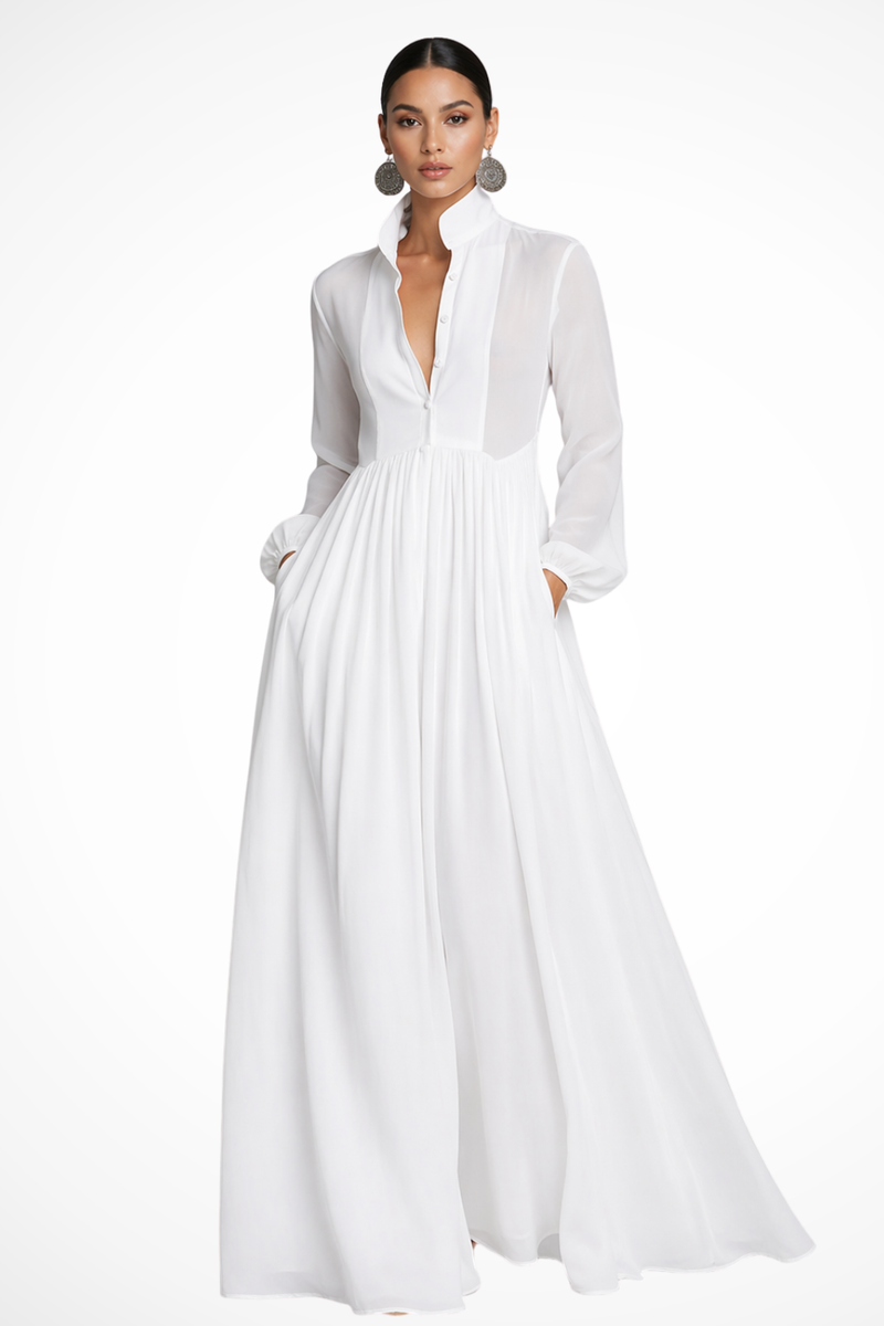 Margot Women's Dress - fabric and finish detail