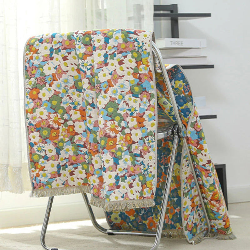 Reversible Cotton Bath Towel | Colorful Print