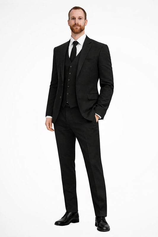 Fabian Men's Linen Vest - front view