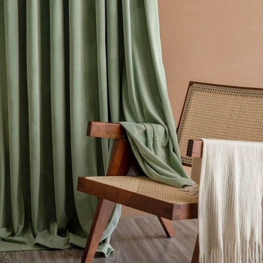 Elegant Soft Velvet Curtain Drapes | Grommet Top, Light-Filtering