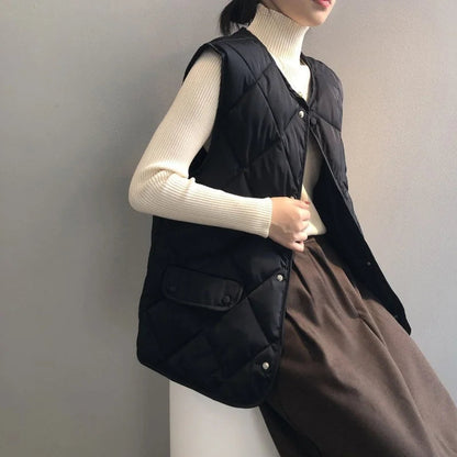 Anaïs Women's Quilted Vest - back view