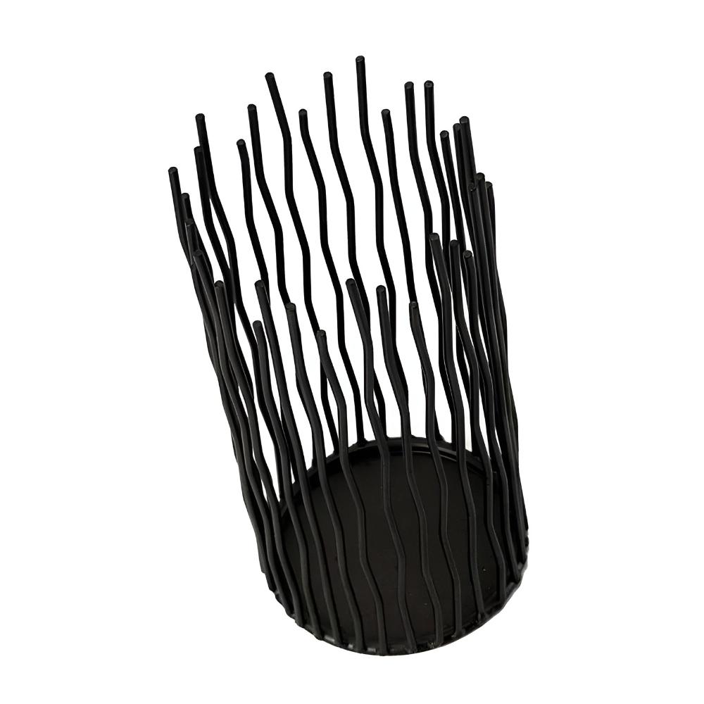 Black Iron Desk Candle Holder