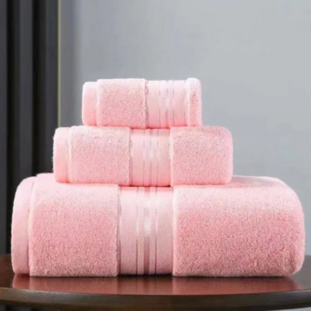 Cloud Comfort Egyptian Cotton Towel Set | 3-Piece, Quick-Drying