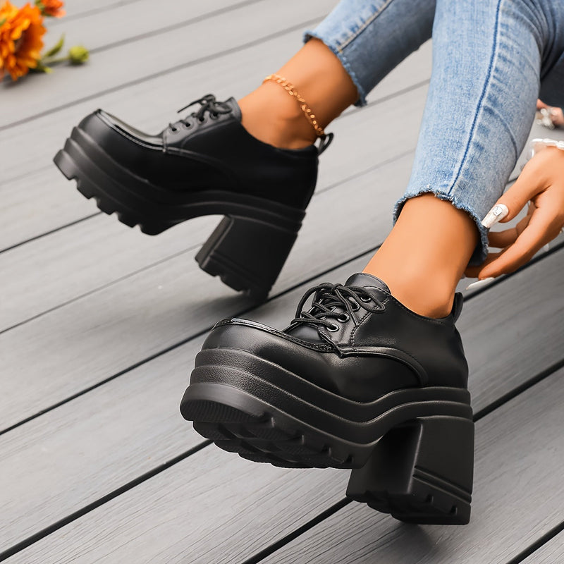 Odette Women's Platform Oxfords - flat lay