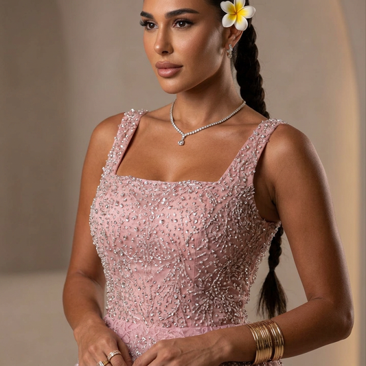 Robe de soirée pour femmes Evelyn | Sequins luxueux, design à plusieurs couches