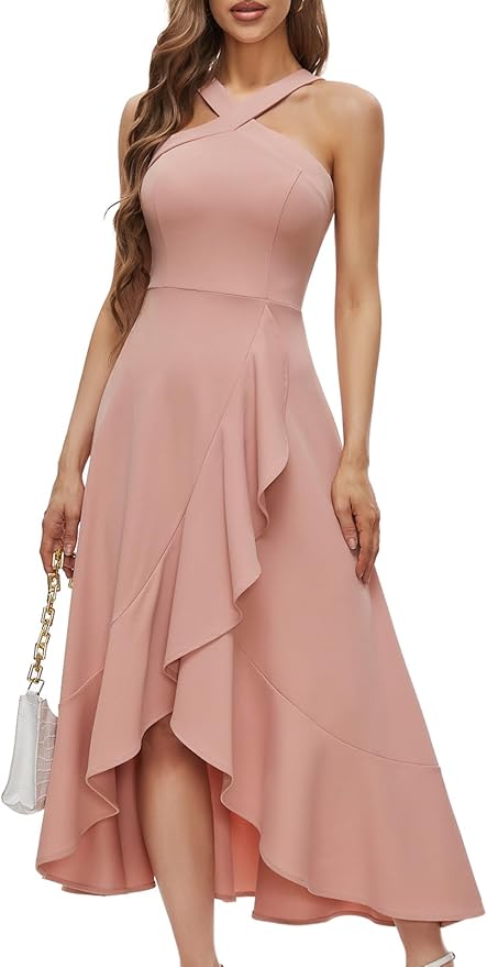 Astrid Women's Ruffled Maxi Dress - styled view