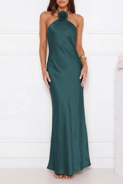 Yvette Women's Maxi Dress - back view