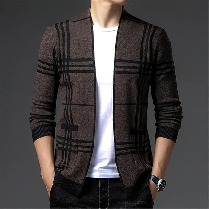 Rosa Women's Plaid Cardigan - full-length view