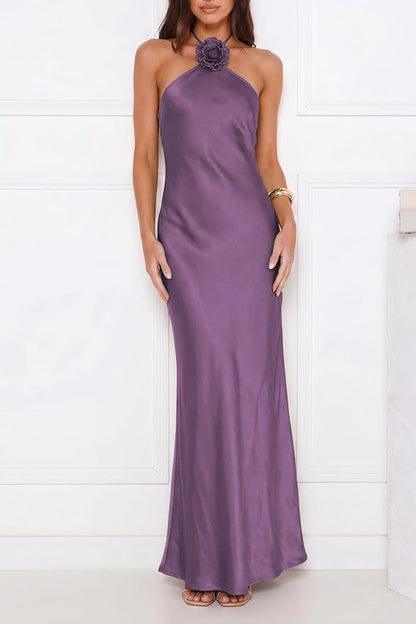 Yvette Women's Maxi Dress - flat lay