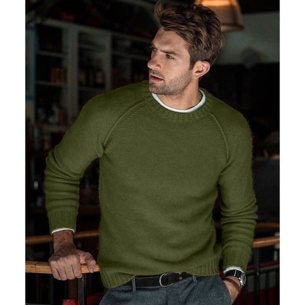 Kester Men's Sweater - fabric and finish detail