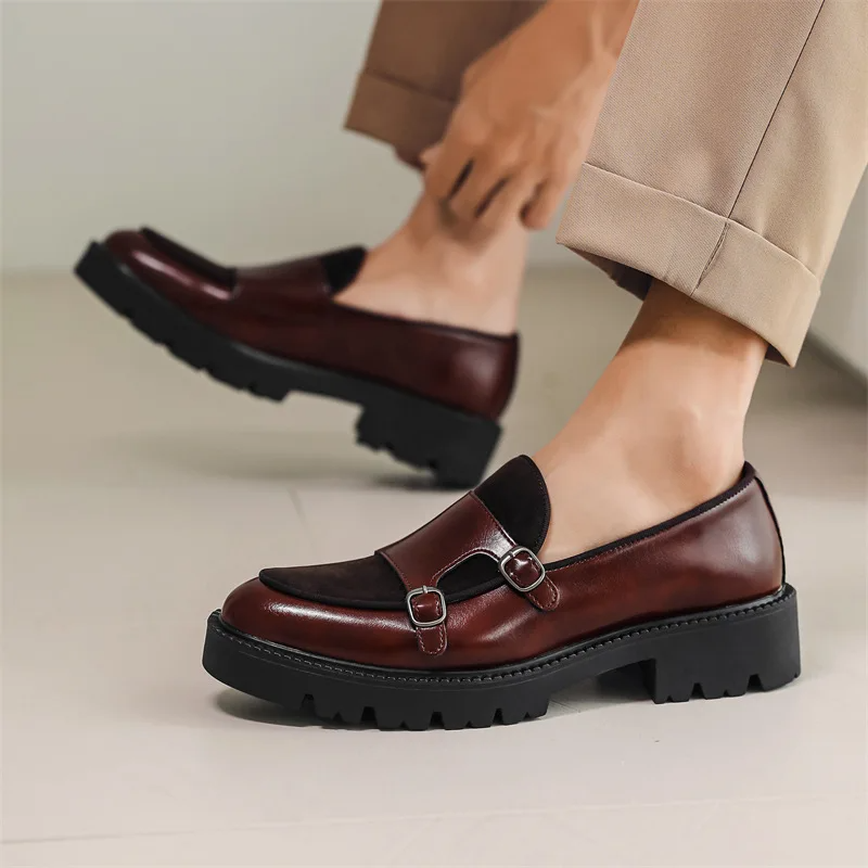 Orson Men's Platform Loafers - styled view
