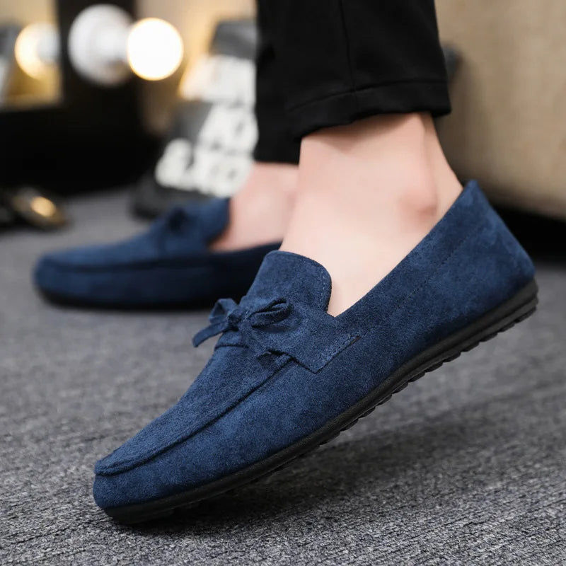 Faye Women's Suede Loafers | Bow