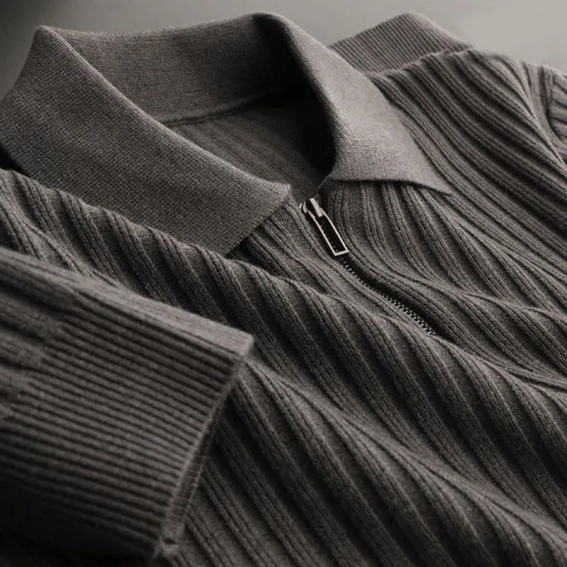 Lila Women's Ribbed Knit Knit Polo - close-up detail