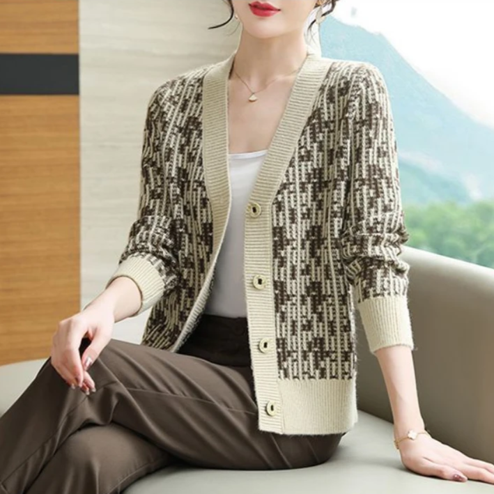 Zadie Women's Cardigan - fabric and finish detail
