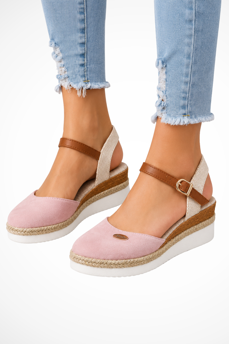 Lila Women's Espadrilles - fabric and finish detail