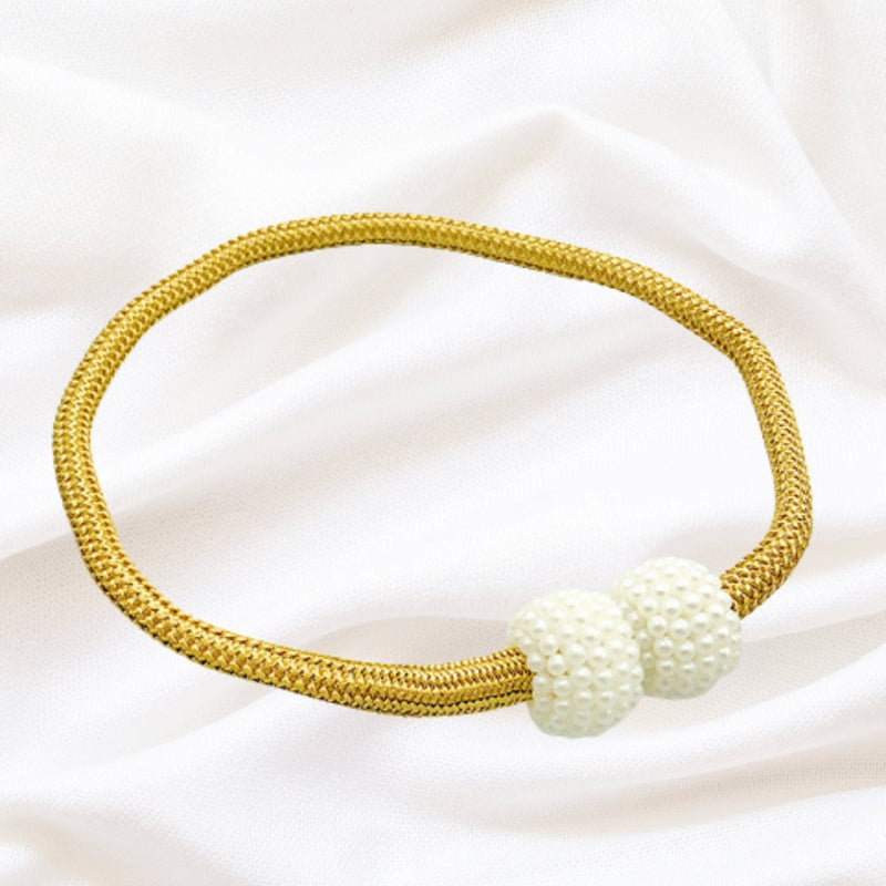 Magnetic Pearl Curtain Tie Backs | No-Hook, 2-Pack
