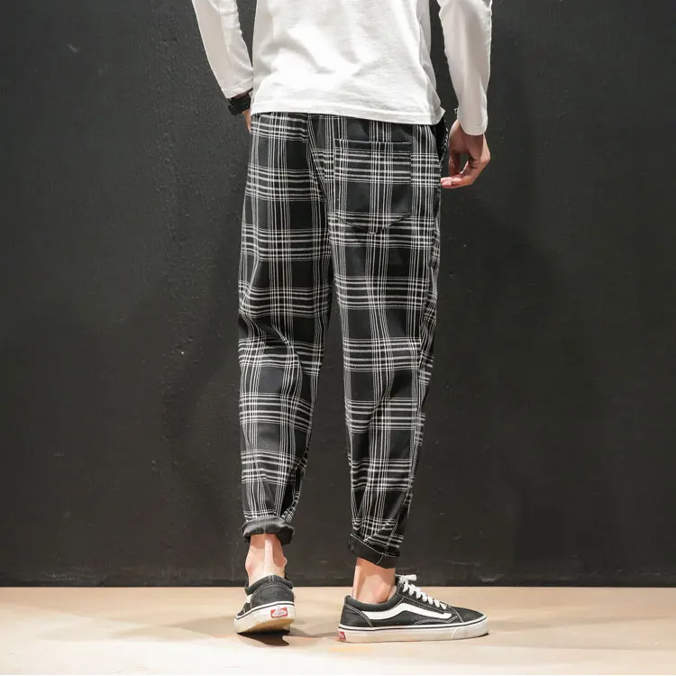 Ines Women's Plaid Trousers - shown in use