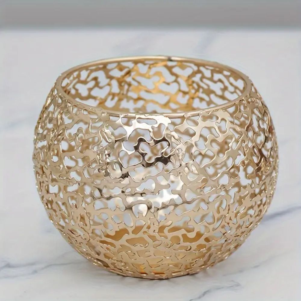 Glow Sphere Geometric Tealight Holder