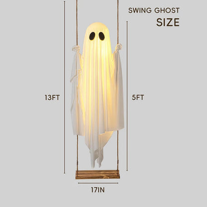 Meadow Solar Halloween Decoration - back view