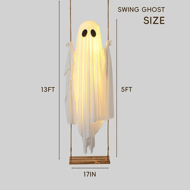 Meadow Solar Halloween Decoration - back view