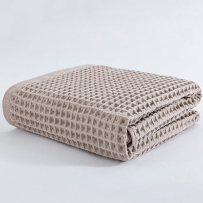 Cotton Waffle Bath Towel | Textured, Quick-Dry