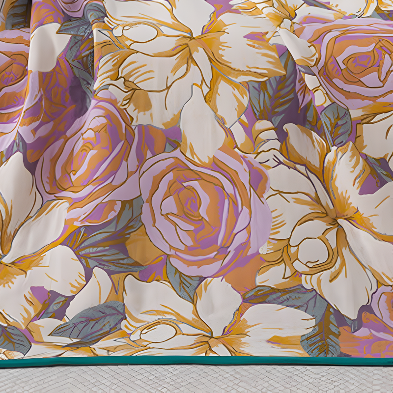 Cotton Gauze Bath Towel | Pastoral Rose