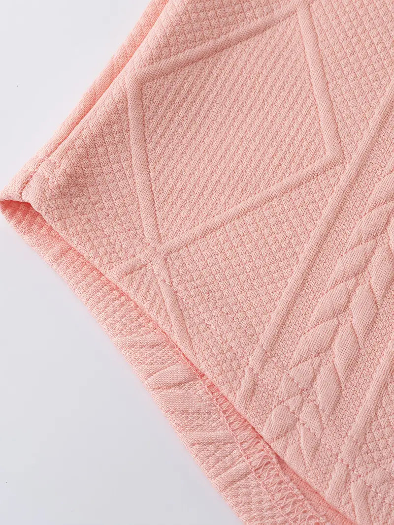 Ava Women's Cable Knit Knit Crewneck - back view