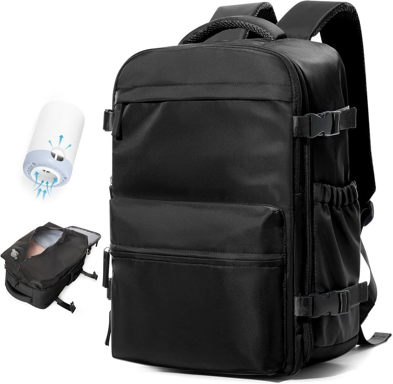 Beatrix Women's Backpack | Black, Beige