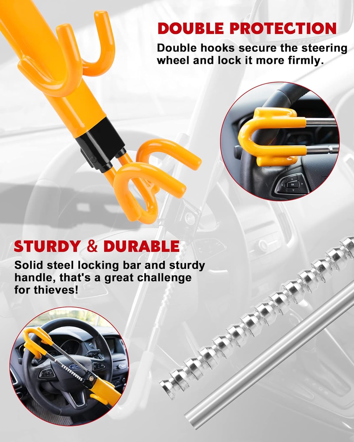 River Car Wheel Lock - full-length view