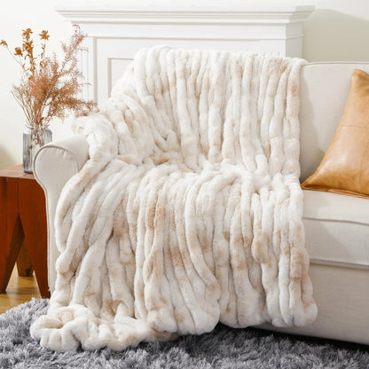 Meadow Solar Throw Blanket - back view