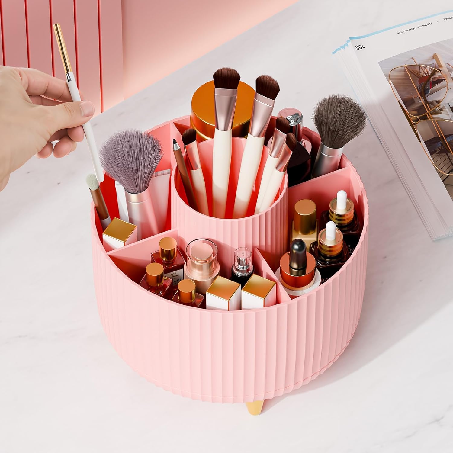 Aspen Storage Organizer - fabric and finish detail