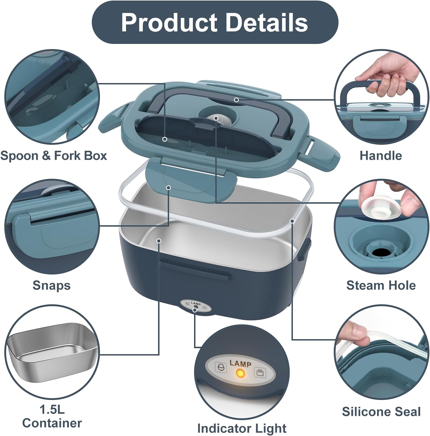 Bay Adjustable Lunch Box - styled view