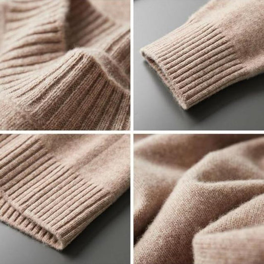 Casper Men's Ribbed Knit Sweater - styled view