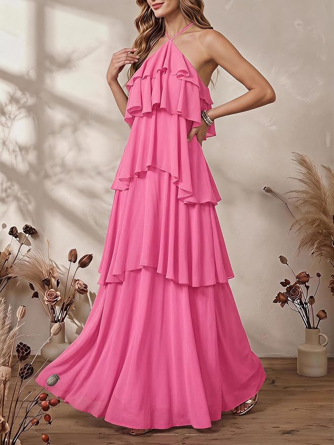 Ines Women's Maxi Dress - back view