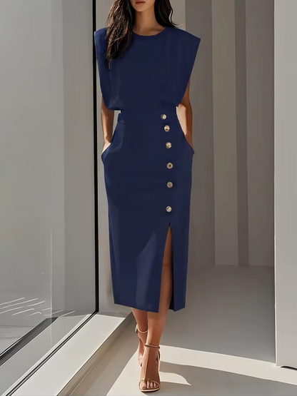 Thea Women's Midi Dress - flat lay