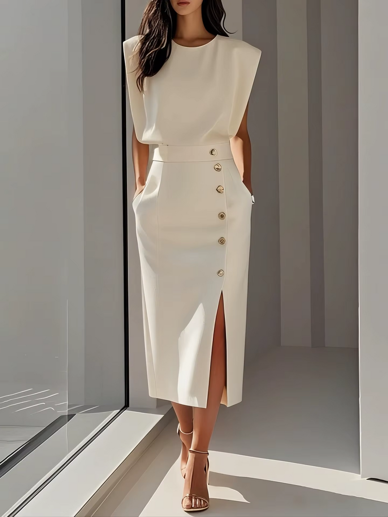 Thea Women's Midi Dress - front view