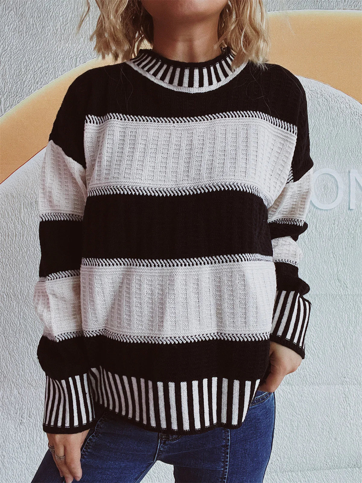 Cosima Women's Sweater - fabric and finish detail