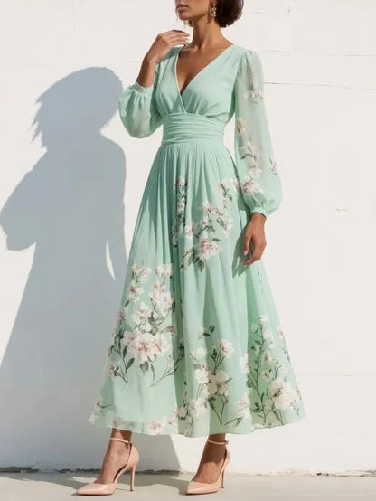 Ruby Women's Pleated Midi Dress - full-length view