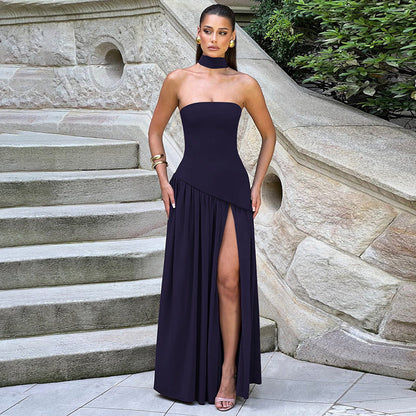 Winona Women's Asymmetric Maxi Dress - front view