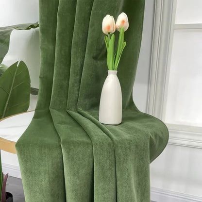 Elegant Soft Velvet Curtain Drapes | Grommet Top, Light-Filtering