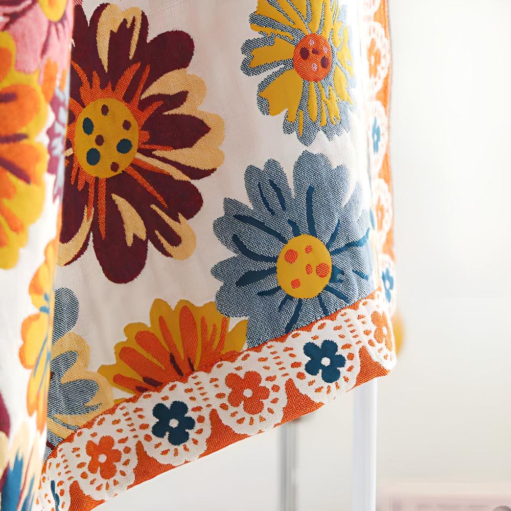 Reversible Cotton Bath Towel | Floral Print
