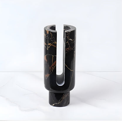 Eclipse Marble Sculptural Candle Holder